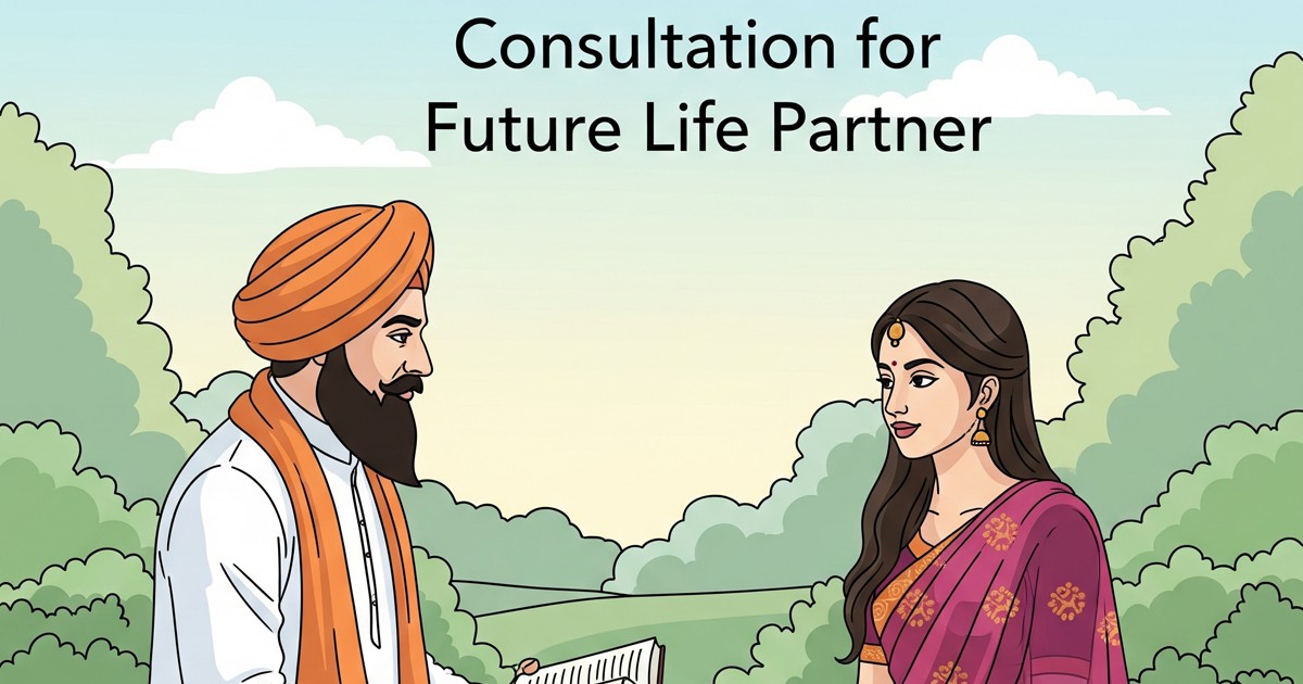 Pandit Ji offering marriage guidance